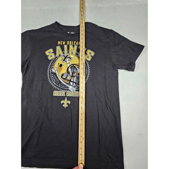 NFL Team Apparel New Orleans Saints 2012 Schedule T-Shirt Mens Large Black K917 - Picture 3 of 9